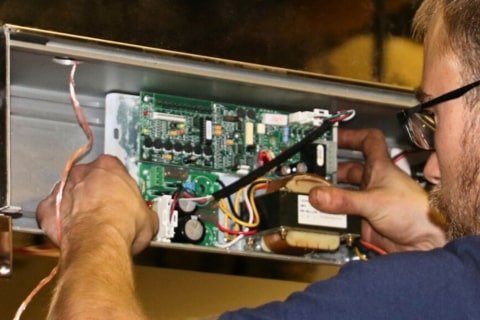 a technician working